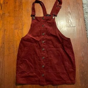 Red Corduroy Overalls